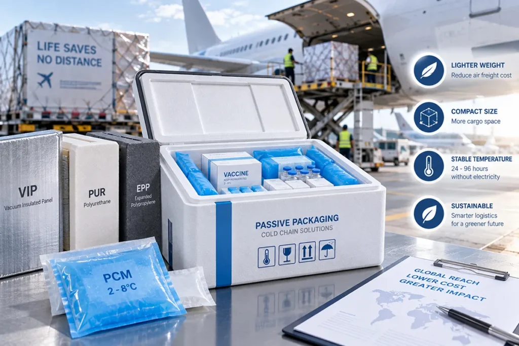 นวัตกรรมบรรจุภัณฑ์แบบ Passive Packaging ที่ช่วยเซฟต้นทุนค่าขนส่งทางอากาศ